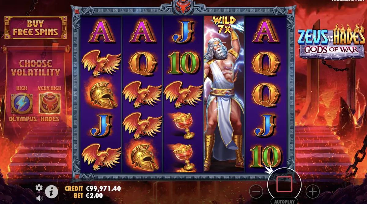 Zeus vs Hades Gods of War Expanding Wilds Slot