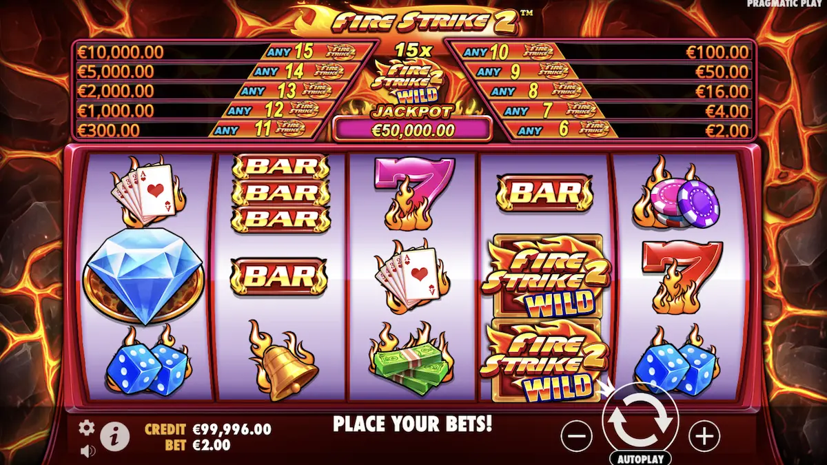 Fire Strike 2 Jackpot Slot