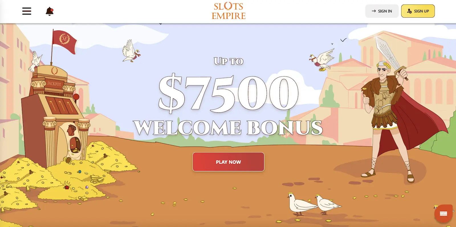 Slots Empire Online Casino Bonus