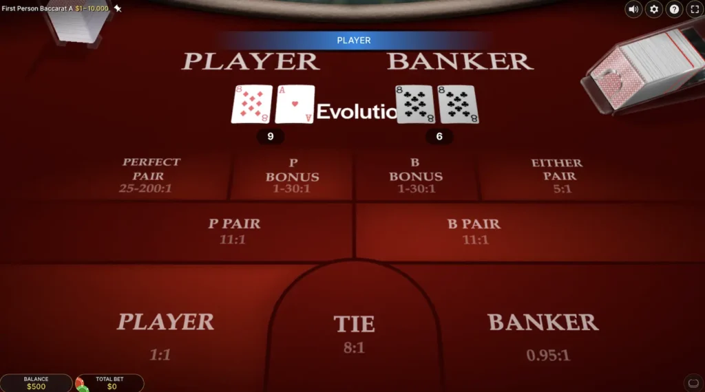 baccarat gameplay