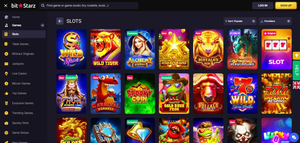 Slots at BitStarz