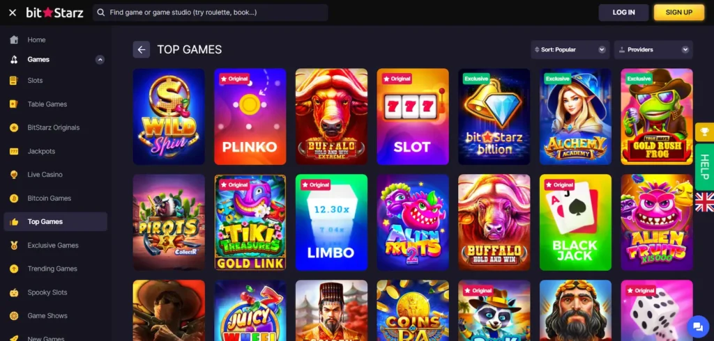 BitStarz Top Games