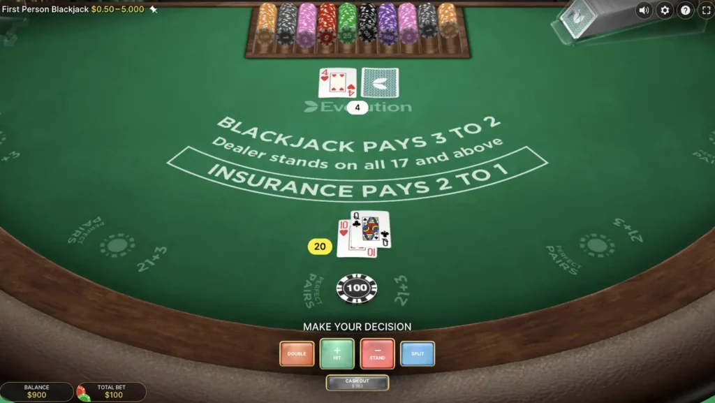 blackjack gameplay