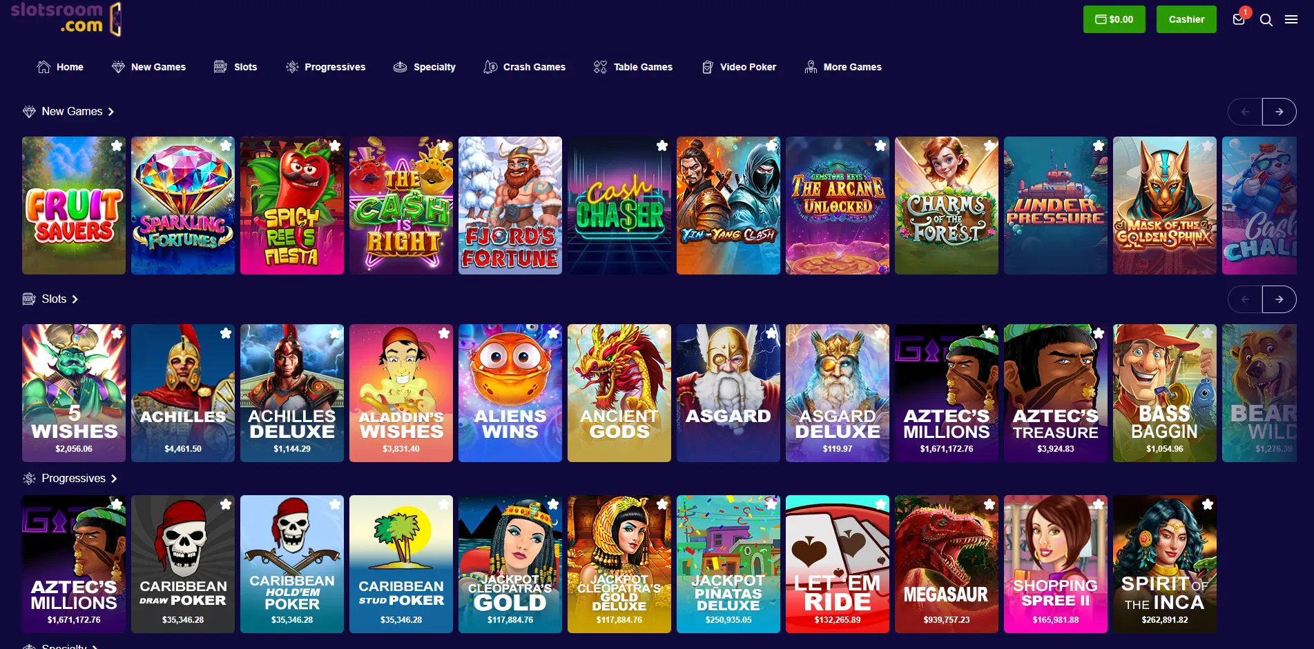 Explore Games at SlotsRoom