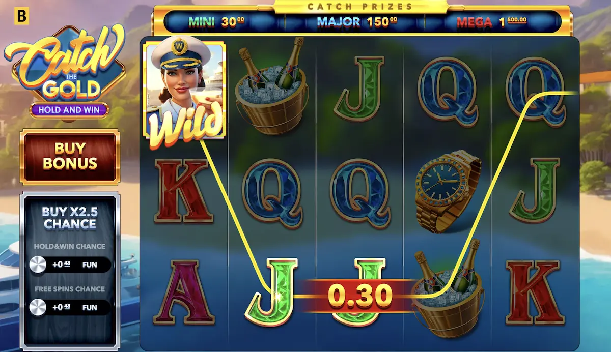 Catch The Gold Hold & Win Slot