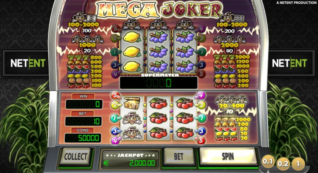 Mega Joker Jackpot Slot Gameplay Screenshot