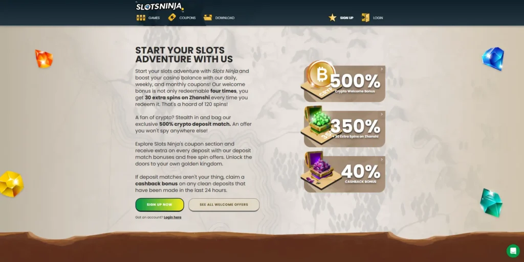 SlotsNinja Bonus