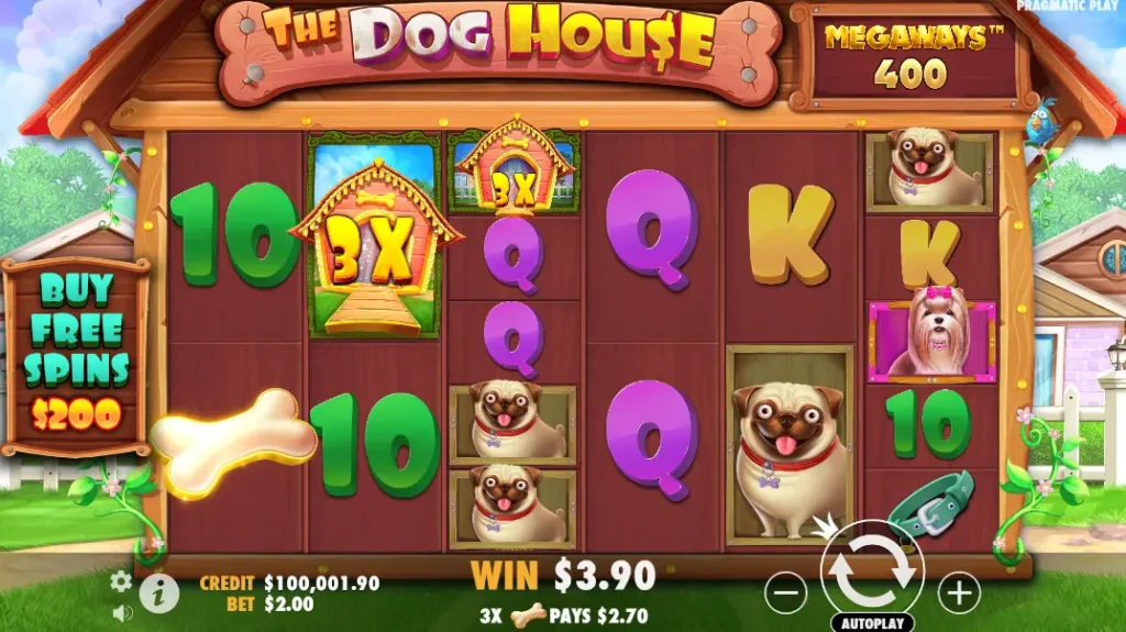 The Dog House Megaways Gameplay Screenshot